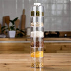 Transparent Spice Jar Set (6 PIECES/SET)