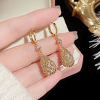 Fashionable Diamond Water Drop Earrings