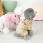 Fleece Pet Elastic Overall with Leash Ring