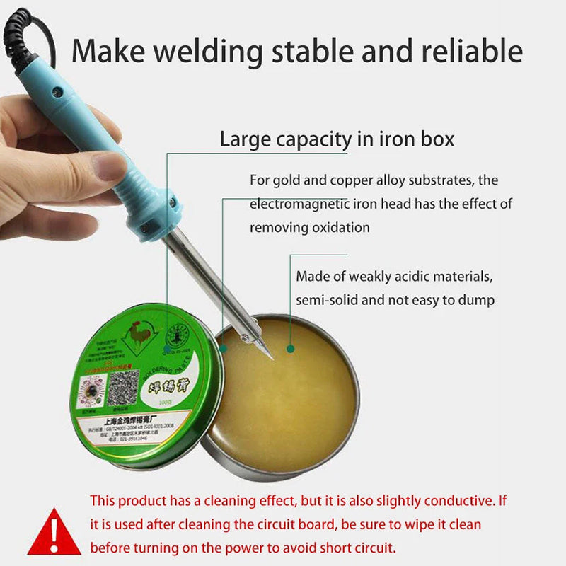 Lead-free low-viscosity paste