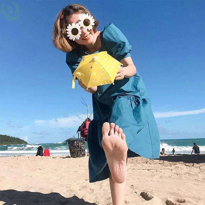 Cute phone holder with sunshade