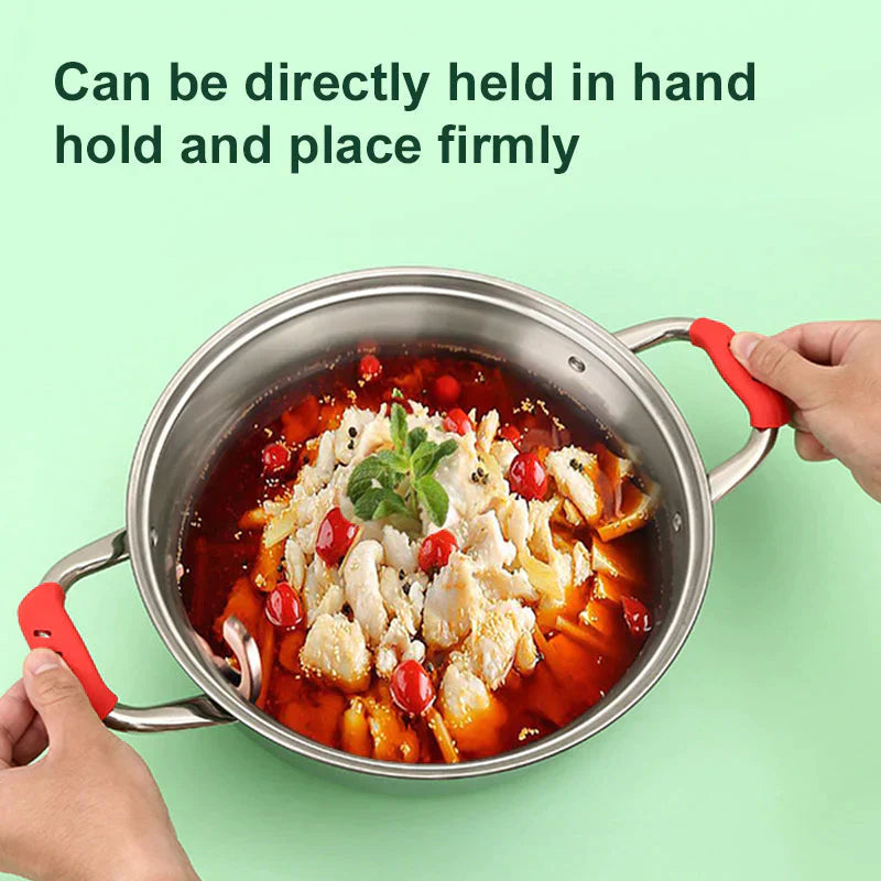 Silicone Anti-Scald Pot Cover Handle