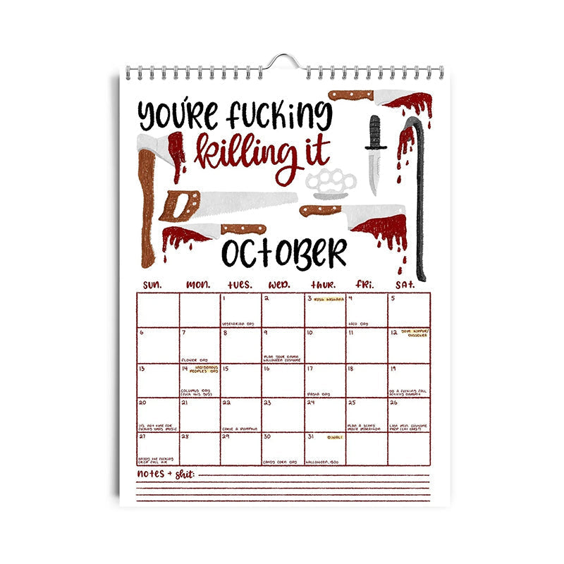 HERE WE GO AGAIN DAMN IT 2025 CALENDAR