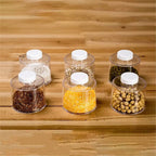 Transparent Spice Jar Set (6 PIECES/SET)