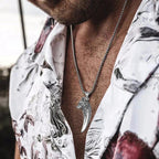 Wolf's Head Necklace made of Titanium Steel