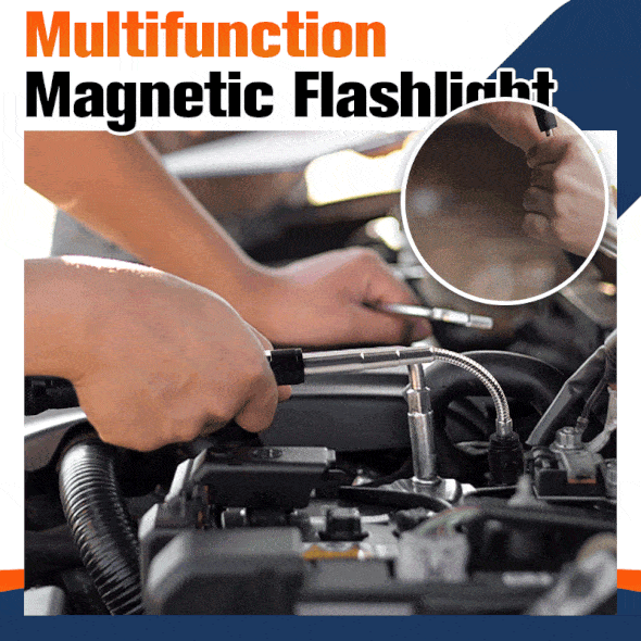 Telescopic Magnetic Pickup Flashlight