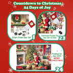 1000PCS Christmas Jigsaw Puzzles Advent Calendar - Christmas Gift