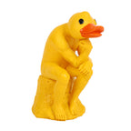 New funny thinker middle-finger duck