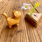 Small cute wooden cat