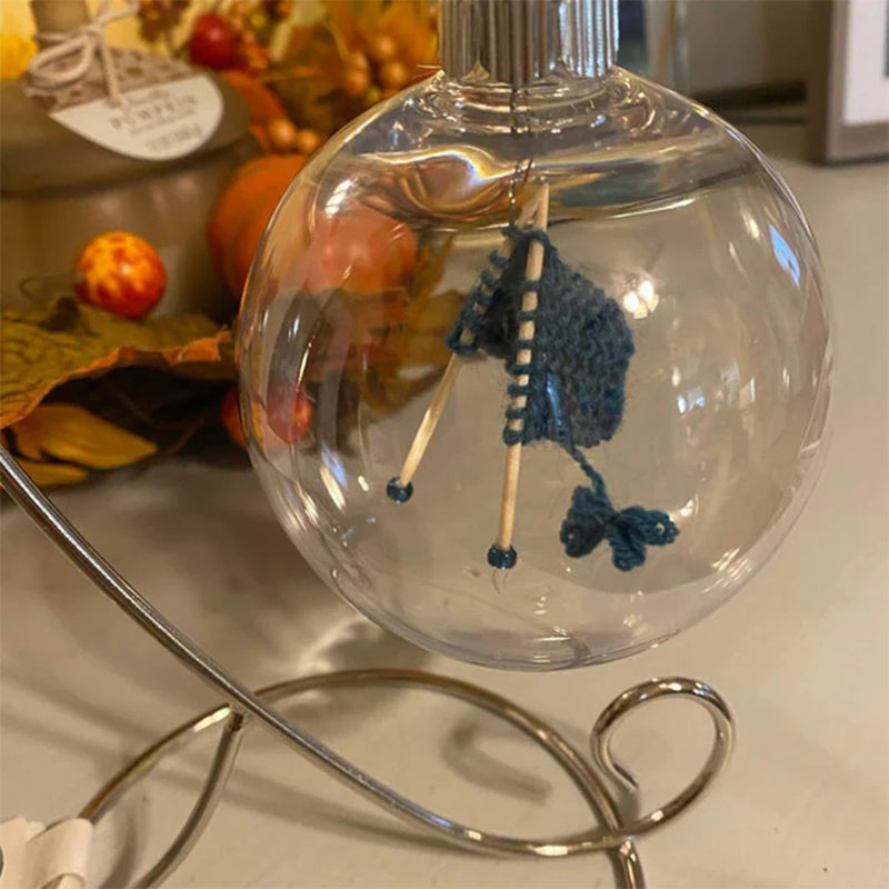 Christmas Knitted Ball Ornaments Xmas Tree Hanging Decoration Pendant