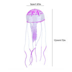 Fish tank landscape simulation transparent fluorescent jellyfish