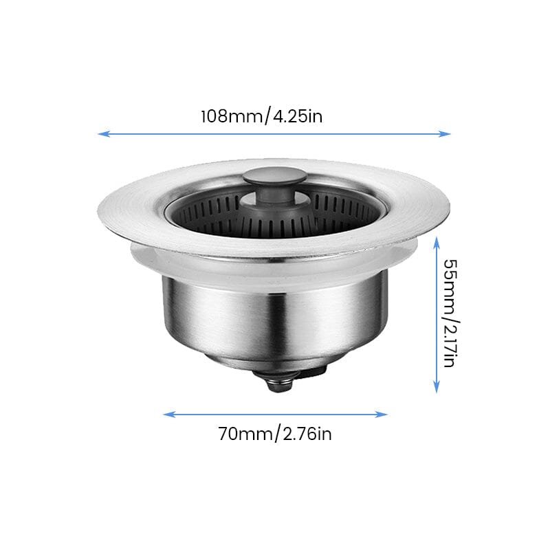 Kitchen sink odor filter