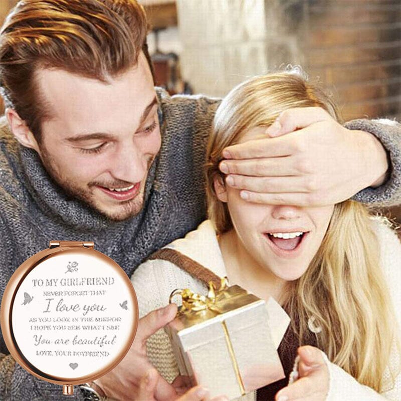I love you compact mirror