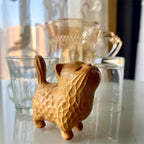 Small cute wooden cat