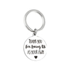 Thank you for loving us Stainless Steel Keychain