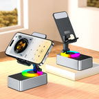 Phone stand with Bluetooth audio speaker