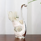 Home Decoration Swan Dessert Spoon/Fork Tableware Set