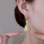 Fashionable Diamond Water Drop Earrings