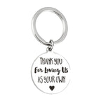 Thank you for loving us Stainless Steel Keychain