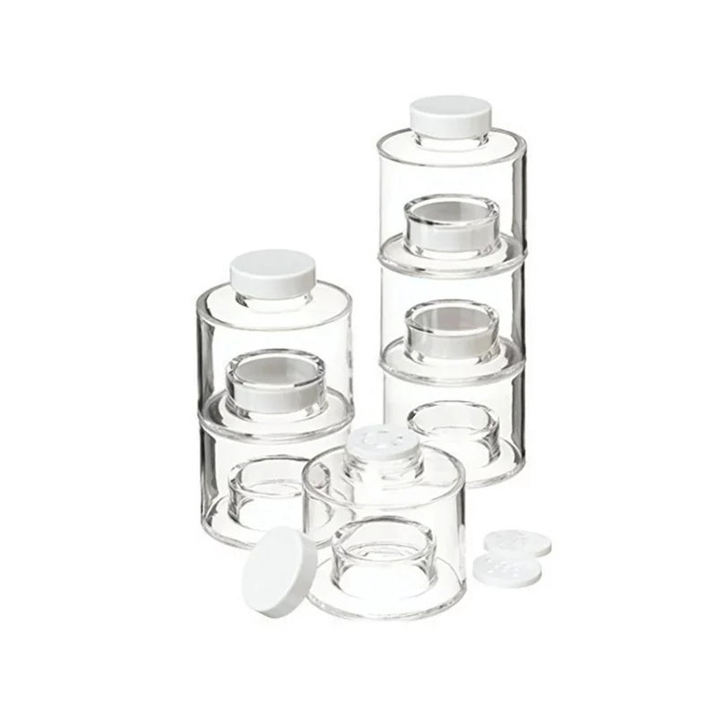 Transparent Spice Jar Set (6 PIECES/SET)