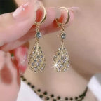 Fashionable Diamond Water Drop Earrings