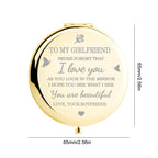 I love you compact mirror
