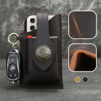Multifunctional leather phone case