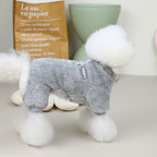 Fleece Pet Elastic Overall with Leash Ring