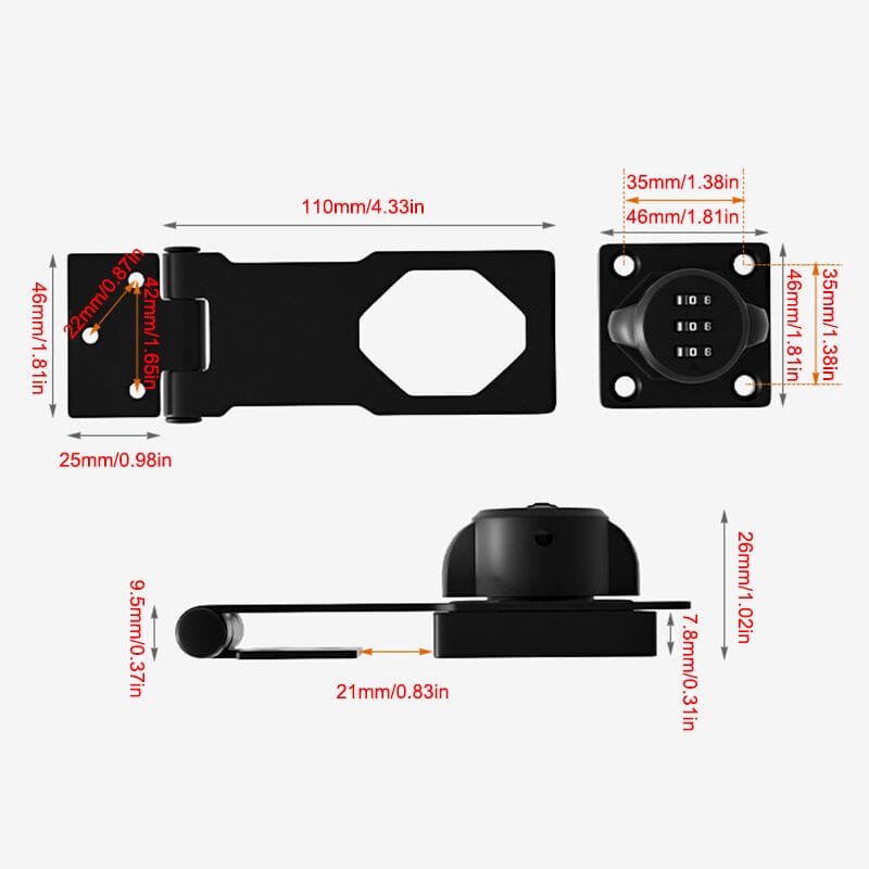 Household cabinet password locks