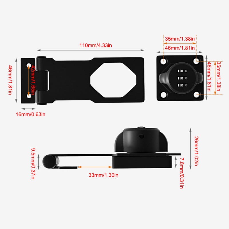 Household cabinet password locks