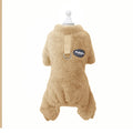 Fleece Pet Elastic Overall with Leash Ring