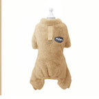 Fleece Pet Elastic Overall with Leash Ring