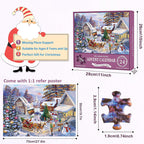 1000PCS Christmas Jigsaw Puzzles Advent Calendar - Christmas Gift