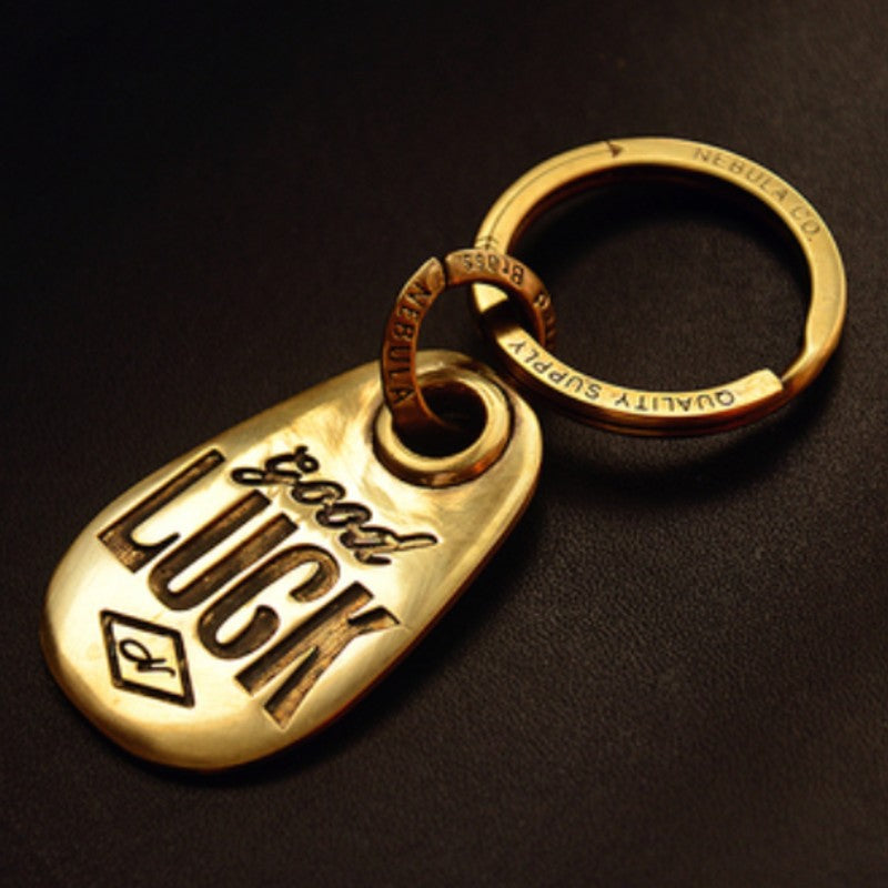 Customized Good Luck Birthday Keychain, with Embedded Date of Birth, Best Gift for Friend, Brother, Sister, Christmas, Valentine, Graduation & More
