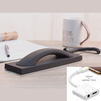 Retro Telephone Handset, with Type-c/Lightning to 3.5mm Adapter, for Office, Home, Teleconference & More