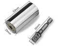 Universal Socket Wrench, with Adjusting Adapter, Grip 7mm-19mm, for Screws, Nuts, Blots & More