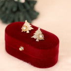 Rotating Christmas Tree Earrings