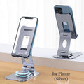 Adjustable Phone/Tablet Stand, Compatible with Mobile Phone, iPad, Samsung Tab