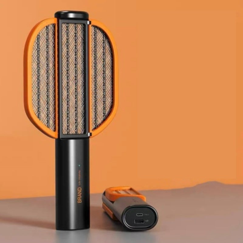 Foldable Rechargeable Electric Fly Mosquito Swatter, with UV Lamp