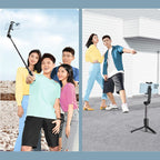 3-in-1 Portable Bluetooth Selfie Stick Tripod with Wireless Remote, for Party, Travel, Holiday