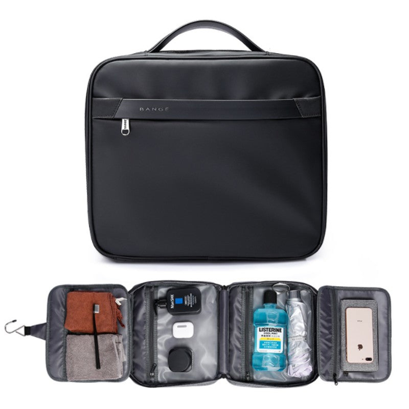 Compact Portable Travel Toiletry Bag, with Hanging Hook, Water-resistant Zipper Pockets, for Travel, Roadtrip, Gym