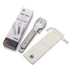 Foldable Detachable Stainless Steel Hybrid Grill Tongs, with Retractable Handle & Bottle Opener
