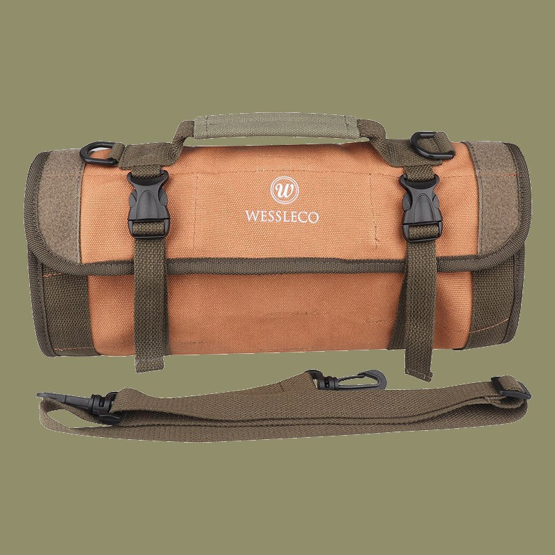 Durable Portable Tool Roll Storage Bag, with 19 Slots & 5 Pockets, for Home, DIY & More