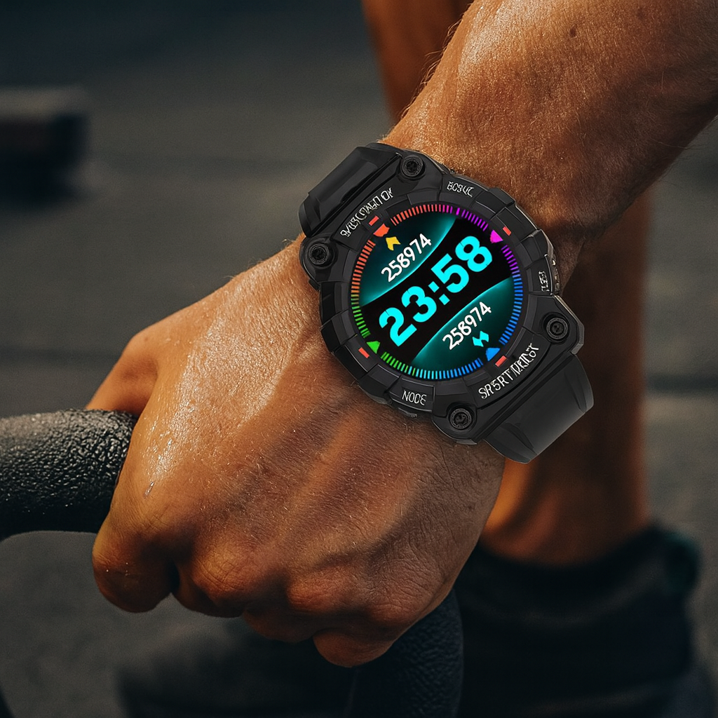 Water-Resistant Smartwatch with Fitness Tracking for Android and iOS