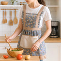 Cotton Kitchen Apron Floral Cooking