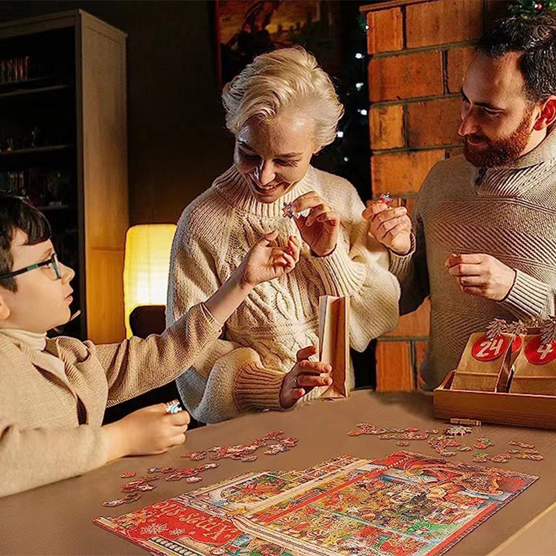 1000PCS Christmas Jigsaw Puzzles Advent Calendar - Christmas Gift