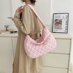 Padded Ballerina Extra Large Puffer Tote Crossbody Padded Shoulder Bag
