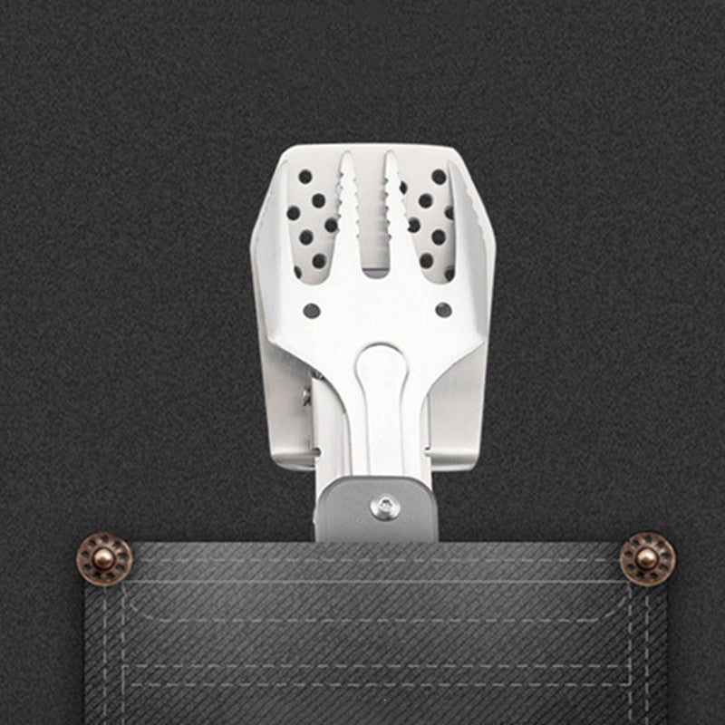Foldable Detachable Stainless Steel Hybrid Grill Tongs, with Retractable Handle & Bottle Opener