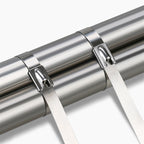 Multi-Purpose Stainless Steel Self-Locking Cable TiesÔºå for Wrapping, Fence, Outdoor, and Canopy (100pcs)
