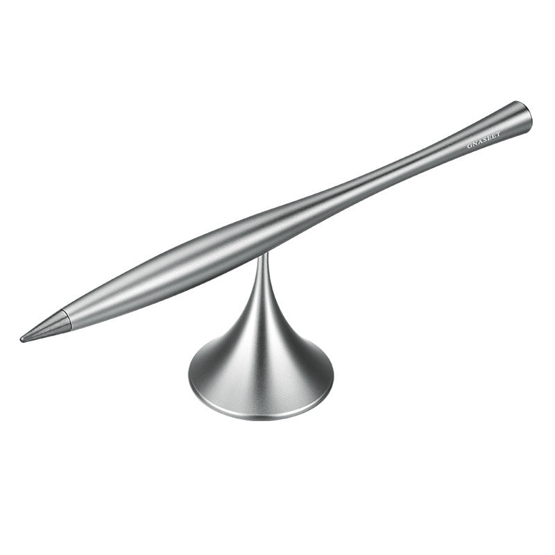 Inkless Eternal Metal Pen, with replaceable metal pen tip, Spinning Base & Smooth Aluminum Alloy Shell, for Office, Work & Study